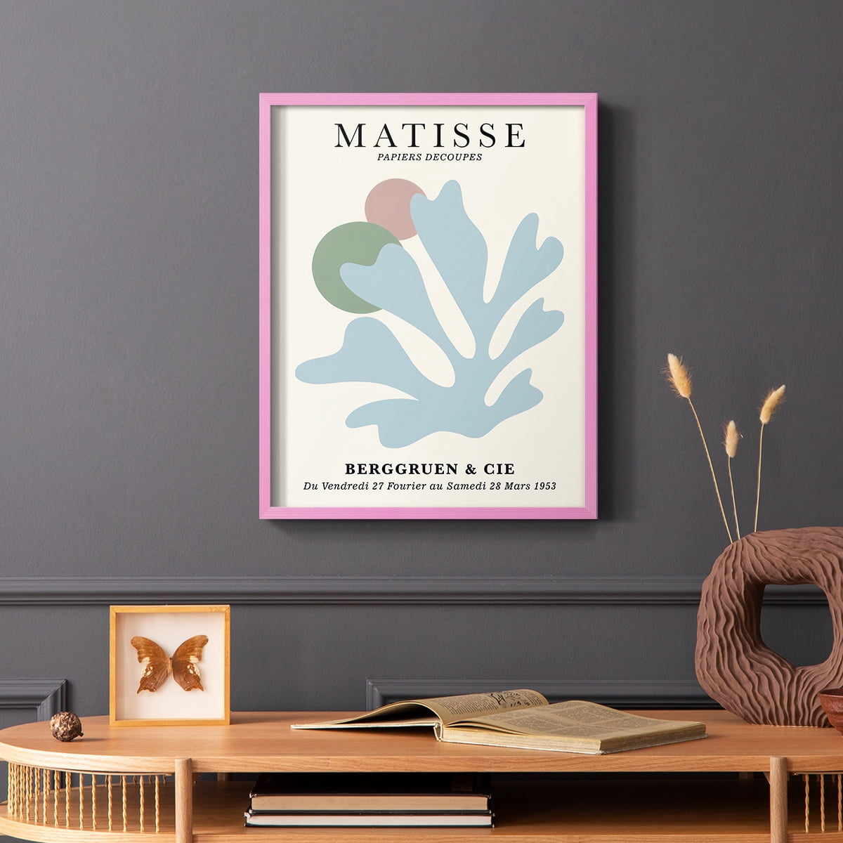 Matisse CLXXXIII Framed Print in Pink Solid Wood 8 x 10 Framed Print