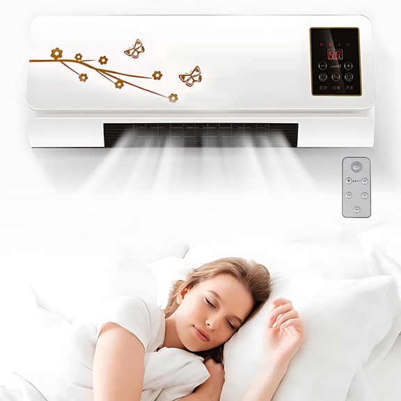 FYHALE Climafy Air Conditioning Split Max, 5,000 btu 220 Sq ft, 110v, Small Mini Split Max Air Conditioner, Wall Mounted AC, Cooling and Heating, Quiet Operation (White)