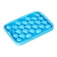 thumbnail image 2 of Molde de cubitos de hielo de silicona de 25 cavidades para bebidas de verano, cócteles, cocina, apto para lavavajillas, fabricante de hielo redondo, diseño que ahorra espacio., 2 of 7