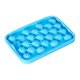 thumbnail image 2 of Molde de cubitos de hielo de silicona de 25 cavidades para bebidas de verano, cócteles, cocina, apto para lavavajillas, fabricante de hielo redondo, diseño que ahorra espacio., 2 of 7