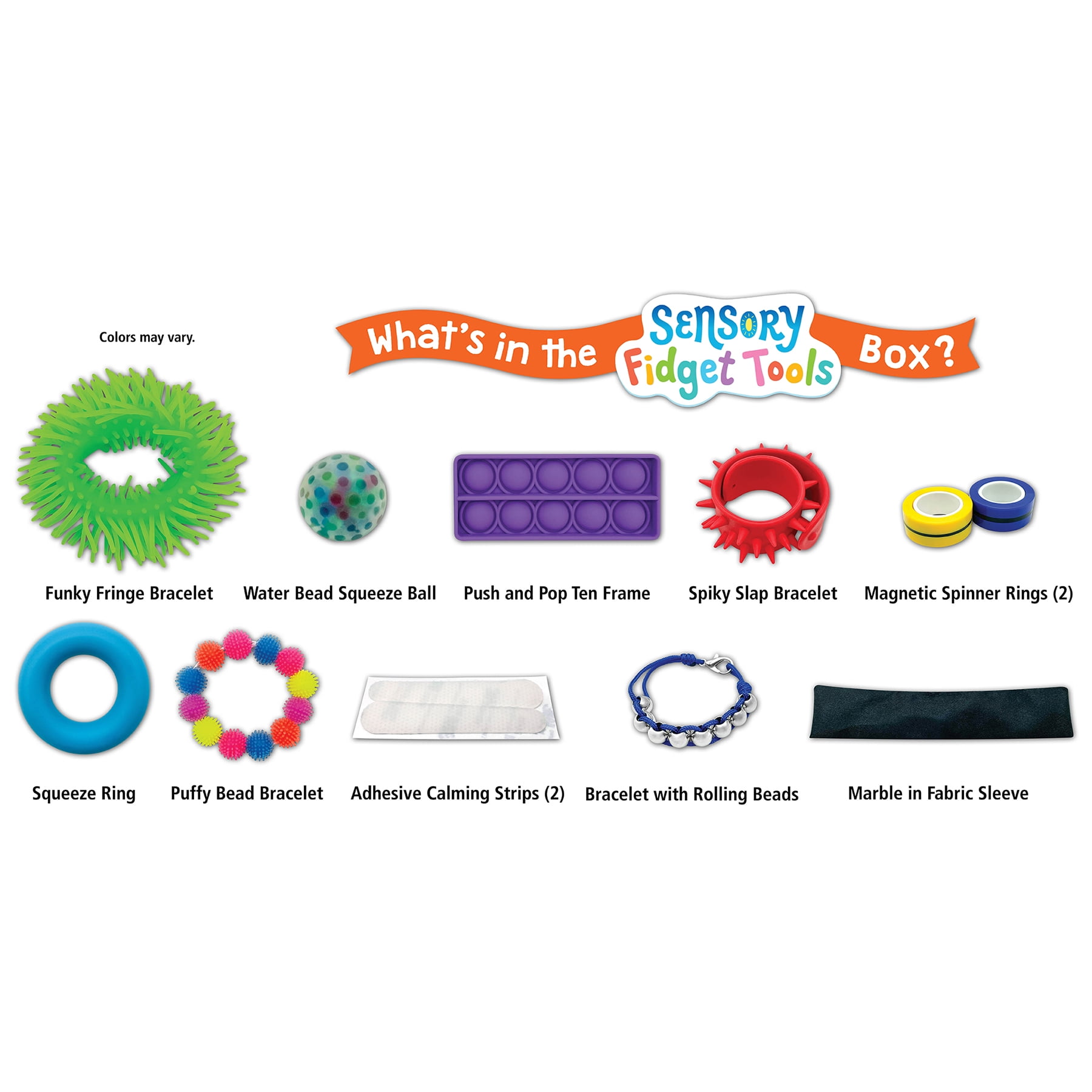 Teacher Created Resources Sensory Fidget Tools, 12 Pieces