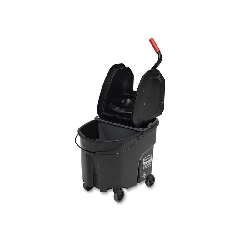 Executive WaveBrake Down-Press Mop Bucket, Black, 35 Quart, Sold as 1 Each