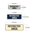 thumbnail image 4 of Standard Restricted Area Sign (Blue) - Small, 4 of 5