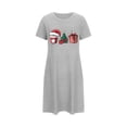 thumbnail image 2 of TMOYZQ Womens Christmas Nightgowns Short Sleeve Crew Neck Cute Print T Shirt Dresses Casual Loose Fit Lounge Christmas Party T Shirt Dress Nightgowns, 2 of 5