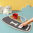 thumbnail image 5 of Kumdkd Silicone Pet Feeding Mat - Non-Slip Waterproof Dog & Cat Food Mat - Easy Clean Placemat for Bowls - BPA-Free Durable Mealtime Solution (15"x12", Gray), 5 of 6