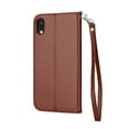 thumbnail image 3 of Tekcoo Wallet Phone Case For iPhone Xs Max / iPhone XR, Luxury PU Leather [Brwon] ID Cash Credit Card Slots Holder Carrying Folio Flip Cover [Detachable Magnetic Hard Case] & Kickstand & Hand Strap, 3 of 8