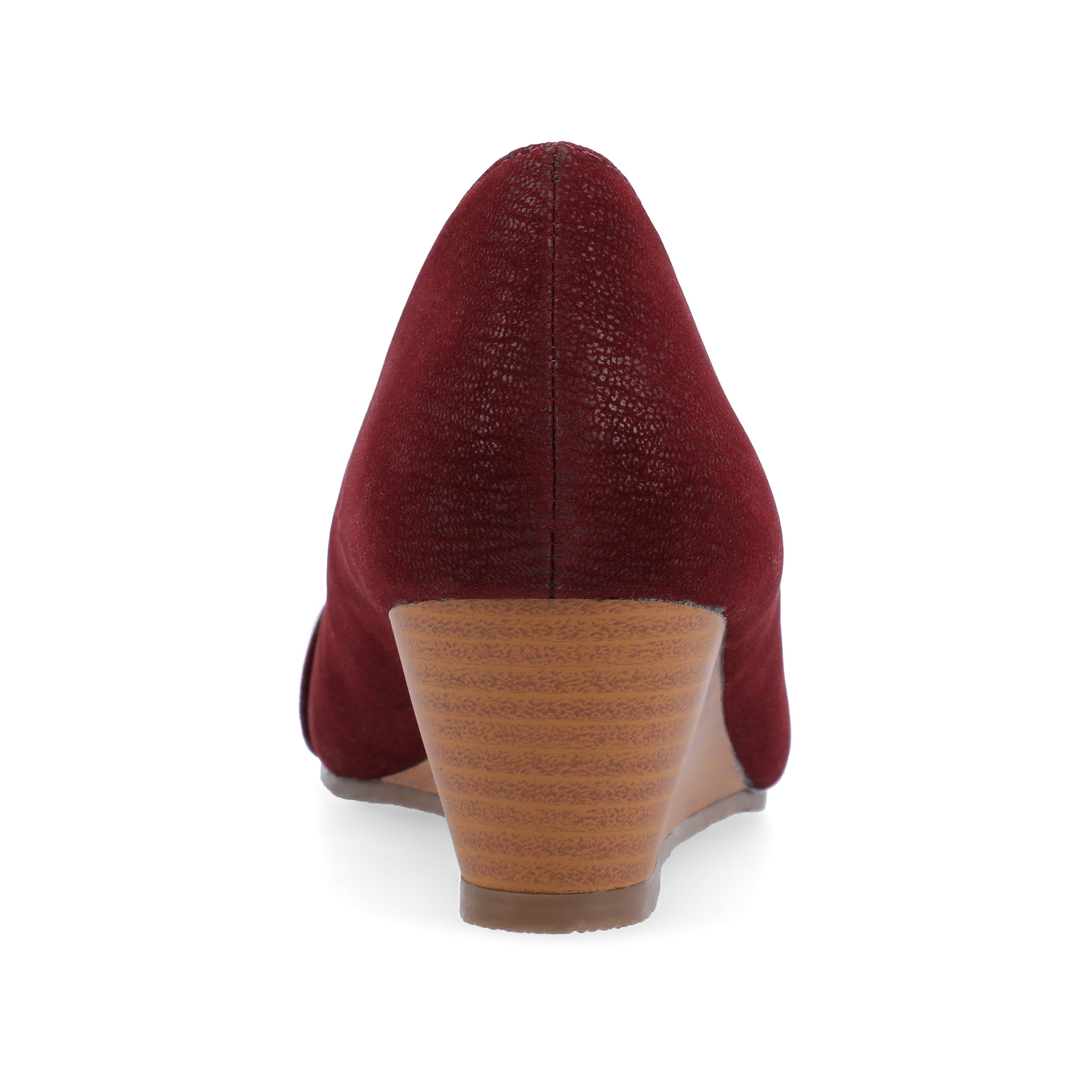 Journee Womens Graysn Comfort Insole Slip On Round Toe Wedge, Widths Available
