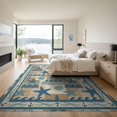 thumbnail image 3 of ODIKA Starfish Ocean Boho Seashell Repeat Bathroom Coral Reef Nautical for Great Room, Indoor Open Concept, Large Living Low Profile Flatwoven, 3 of 7