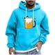 thumbnail image 2 of Sudadera con capucha para hombre, estilo casual, con cuello redondo, estampado, manga larga, blusa de poliéster, 2 of 5