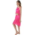 thumbnail image 3 of Venice Womens' Silky Looking Embroidered Nightgown 06 Medium Bright Pink, 3 of 5