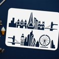 thumbnail image 4 of 1PC London City Skyline Stencil 11.7x8.3 inch Reusable Drawing Painting Stencils Templates, 4 of 9