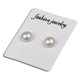 thumbnail image 1 of Pendientes femeninos de moda sin perforación pendientes de perlas de circón magnético para mujeres hombres niños sin agujero imán de cristal joyería regalo 1 par, 1 of 2