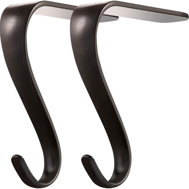 Soportes para calcetines navideños Perchas de metal para repisas de chimenea Juego de agarraderas para repisas