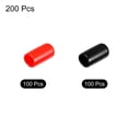thumbnail image 3 of 200pcs Rubber End Caps Cover Assortment 3/8 inch Screw Thread Protector for Screw Bolt Black Red, 3 of 5