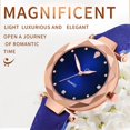 thumbnail image 3 of Sfonq Summer Clearance Womens Watches Women's Fashion Bracelet Sleek Minimalist Ladies Quartz Watch Wrist Watch Mothers Day Gift for Grilfriend,Dark Blue Buy 2 Save 10%, 3 of 7