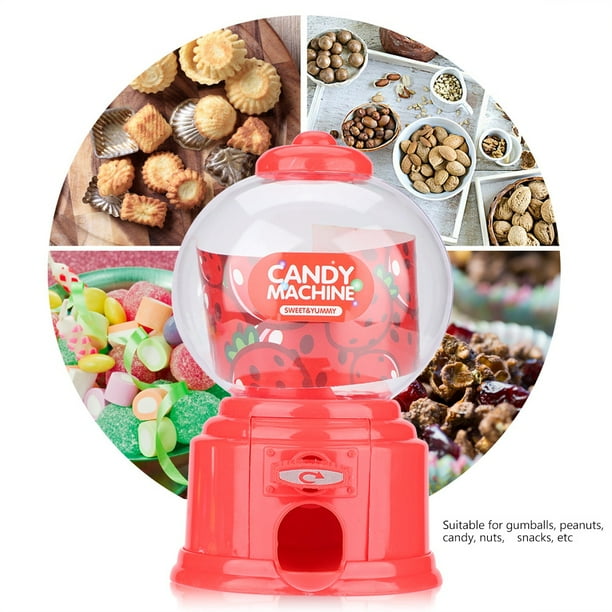 Máquinas de chicles de plástico, dispensador de chicles, máquina de Dulces para ni?os y ni?as, Novedad, diversión, Fiesta de cumplea?os, Regalo para ni?os, Regalo de jardín de Infantes(1) Ecomeon no