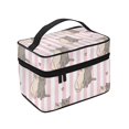 thumbnail image 4 of Yiaed Heart Cat Print Makeup Bag Travel Cosmetic Bags for Women Girls Zipper Pouch Makeup Organizer, 4 of 4