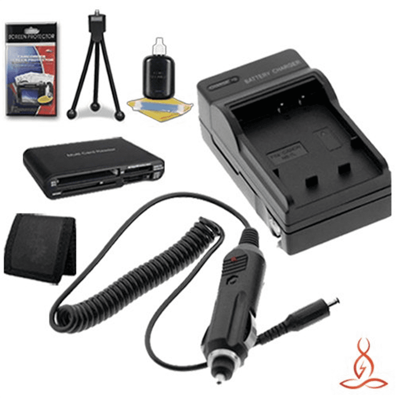 SDHC Card USB Reader Memory Card Wallet Deluxe Starter Kit for Canon PowerShot ELPH 130 HS 16.1 MP Digital Camera and Canon NB-11L Halcyon Brand 600 mAH Charger with Car Charger Attachment Kit