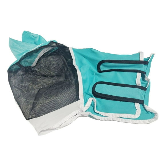 Masque Anti-Mouches Respirant et Sûr pour Chevaux - Accessoires pour Chevaux Masques Anti-Mouches Polyester de Qualité Professionnelle - Masque Anti-Mouches Confortable et Ajustable pour Chevaux Polyester Léger