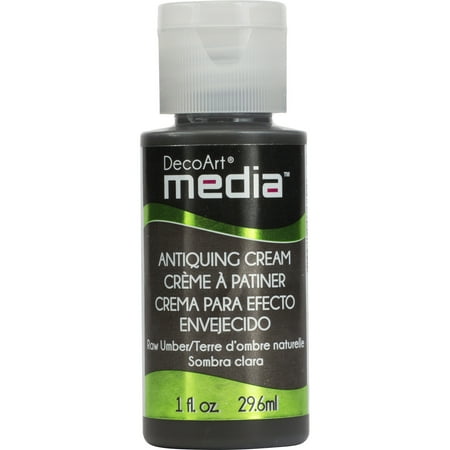 UPC: 0766218076892 | DecoArt Media Antiquing Cream 1 oz. Raw Umber