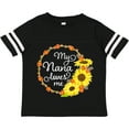 thumbnail image 3 of Inktastic My Nana Loves Me with Sunflower Wreath Boys or Girls Toddler T-Shirt, 3 of 5