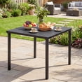 thumbnail image 2 of Outsunny Outdoor Dining Table for 4, Square HDPE Patio Table, 2 of 10