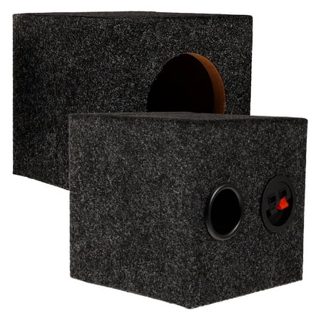 Soimiss 1 Pair re Subwoofer Box with Sponge for Enhancing Audio Quality