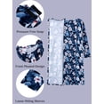 thumbnail image 6 of Pinspark Hospital Gowns for Women Post Shoulder Surgery Open Back Adaptive clothing lounge dress for Patients&Seniors Nightgown, 6 of 6