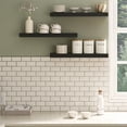 thumbnail image 5 of Ballucci 24" Floating Shelves for Wall, 3-Pack with Invisible Brackets, 6" Deep, Black, 5 of 7