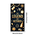 thumbnail image 3 of Decorative Design Retirement Banner Gold Theme Party Decoration Retirement Celebration Banner for Indoor Decoration Retirement Party Holiday Celebration, 3 of 8