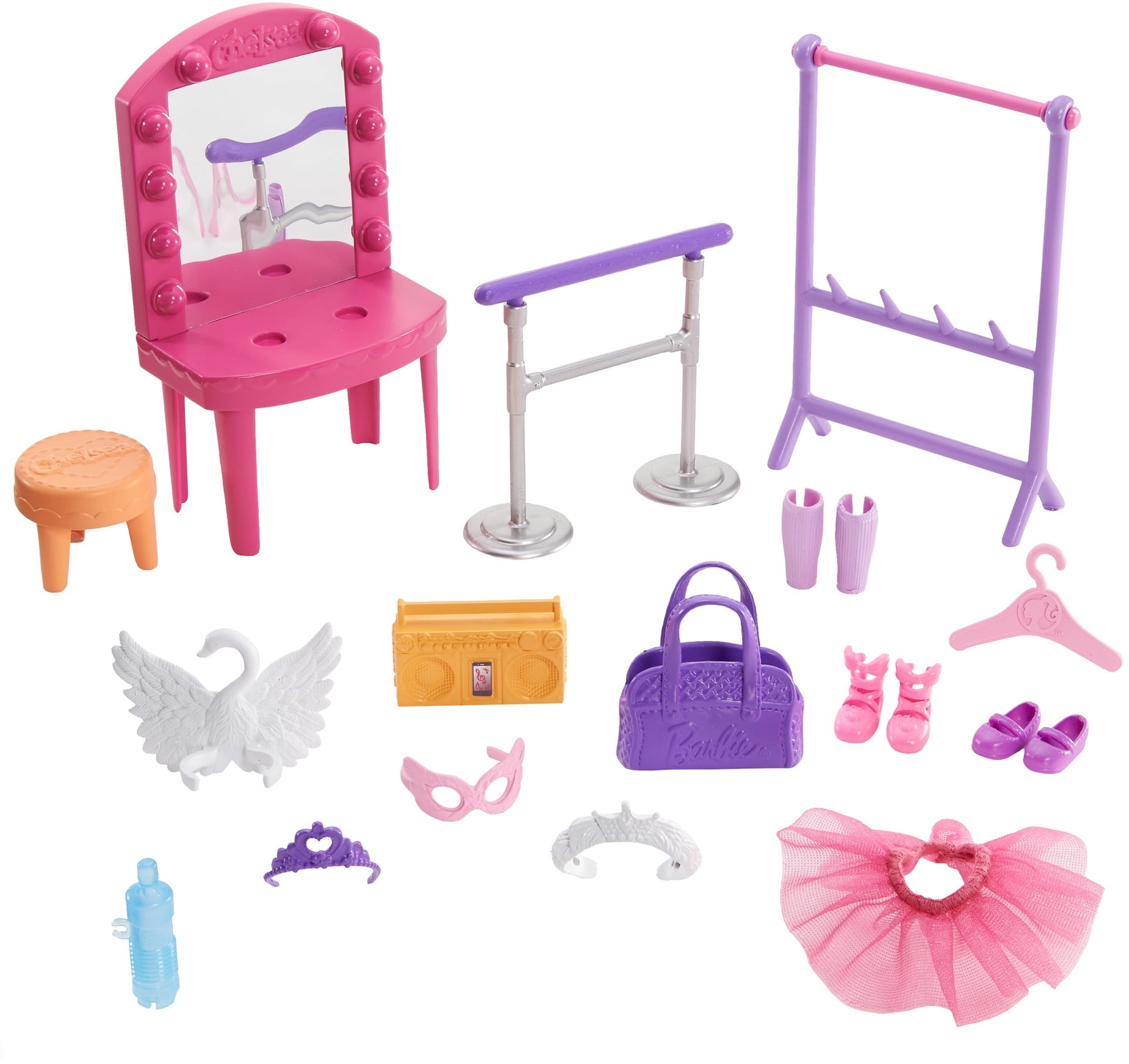 barbie club chelsea ballet playset