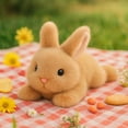 thumbnail image 4 of Adorable Bunny Stuffed Animal Soft Brown Rabbit Plush Toy Cute Birthday Easter Gifts for Boys Girls Kids Toddlers, 4 of 7