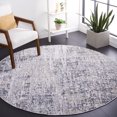 thumbnail image 2 of SAFAVIEH Toscana Yasim Abstract Polyester Area Rug, Ivory/Grey, 6'7" x 6'7" Round, 2 of 7