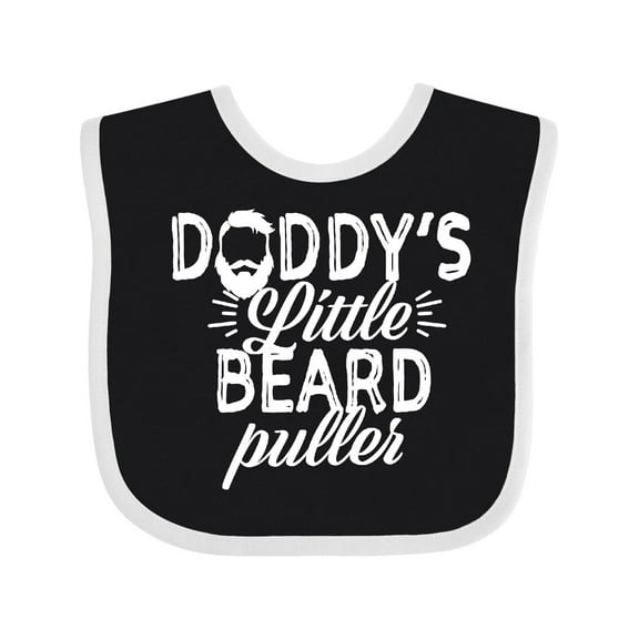 Inktastic Daddys Little Beard Puller Boys or Girls Baby Bib