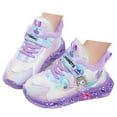 thumbnail image 3 of Akiihool Girls Sneakers Boys Girls Light Up Shoes LED Flashing Lightweight Mesh Breathable Adorable Running Sneakers for Toddler and Little Kid (Purple,4.5-5 Years), 3 of 8