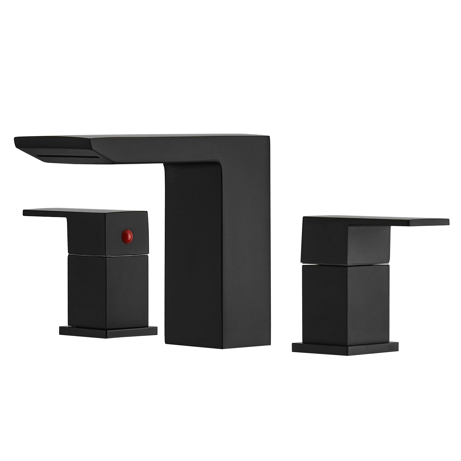 BESy 3 Holes Two Handles Lavatory Vanity Sink Widespread 8 inch Matte