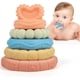 thumbnail image 1 of Juguete de torre apilable suave, despertar sensorial de la dentición para bebé, juguete de torre sensorial Módulo de habilidades motoras del cubo de actividad del bebé, regalo de baño para niño y niña, 1 of 5