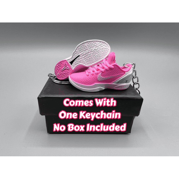 Single Shoe, No Box 3D Mini Sneaker Keychain, Basketball Sneaker Collectible, Hype Beast Sneaker Styles, For Kobe
