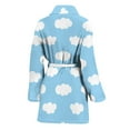 thumbnail image 2 of Sky Cloud Pattern Women Bathrobe One Size Univeral Fits Fashion Lightweight Plush Fleece Long Robe For Women, 2 of 3