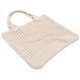 thumbnail image 4 of Crocheted Tote Bag Handbag Shoulder Bag for Women Beige Polyester Lightweight 1Set, 4 of 4