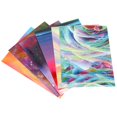 thumbnail image 2 of 6 unids/set multicolor llama de fuego hueco arte de uñas autoadhesivo pegatina decoración de manicura, 2 of 11