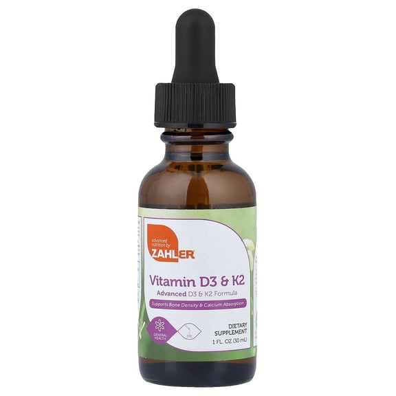 Zahler Vitamin D3 & K2, 1 fl oz (30 ml)