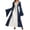 Dark Blue, variant on IUYRTFE Women's Medieval Renaissance Lace-Up Corset Dress – Bell Sleeve Overdress with Contrast Panel for Halloween Cosplay and Costume Parties