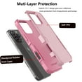 thumbnail image 3 of For iPhone 16 Pro Max 5G Case ,Sturdy Phone Case for iPhone 16 Pro Max 5G 6.9 inch ,Tiflook Shockproof Protection Heavy Duty Armor Hard Plastic & Rubber Rugged Bumper 2-in-1 Case Cover ( Pink ), 3 of 6