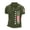 Army Green, variant on Men's USA 250th Anniversary Freedom Flag Polo Shirt Patriotic American 250 Merchandise Casual Short Sleeve