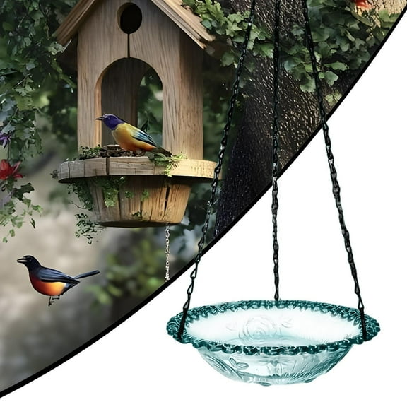 Hanging Bird Feeder Outdoor Durable Adjustable Chain for Garden Patio Backyard Bird Lovers Wild Birds Attractant