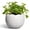 White, variant on Ordivic 4 inch Reactive Glaze Blue Ceramic Plant Pot with Drainage Hole & Plug, Small Decorative Indoor Planter for Pothos Peperomia Cactus Houseplant, Desktop Home Office Decor