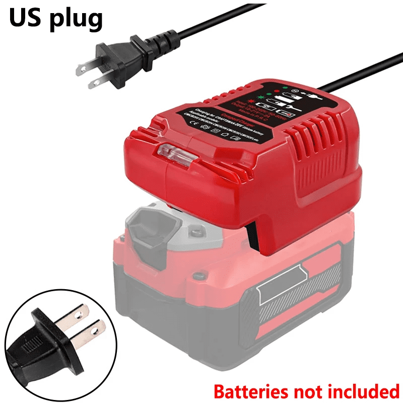 US plug Charger For Crafts*man 20V Li-ion Battery CMCB204 CMCB202 CMCB201 CMCB209 Portable Mini Fast Charger with LED Indicator