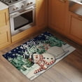 thumbnail image 3 of Navy Blue Snowman Christmas Bathroom Rug Washable 2x3 Entryway Rug Non Slip Xmas Tree Rustic Snowflake Front Door Mat Low Pile Indoor Doormat Throw Floor Carpet for Kitchen Bedroom Entrance, 3 of 8