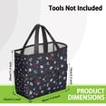 thumbnail image 3 of Garden Tool Bag,Pioneer Flower Floral Print Pattern Garden Tool Organizer,Garden Gifts,Waterproof Multi-Pocket Garden Tool Storage 11.8x5.5x11.4 Inch(Tools NOT Included), 3 of 6
